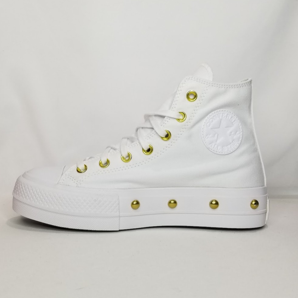 Converse CTAS Lift Platform Hi Tops Brand New Women's Size 8 White A06787C NWT - Picture 4 of 7